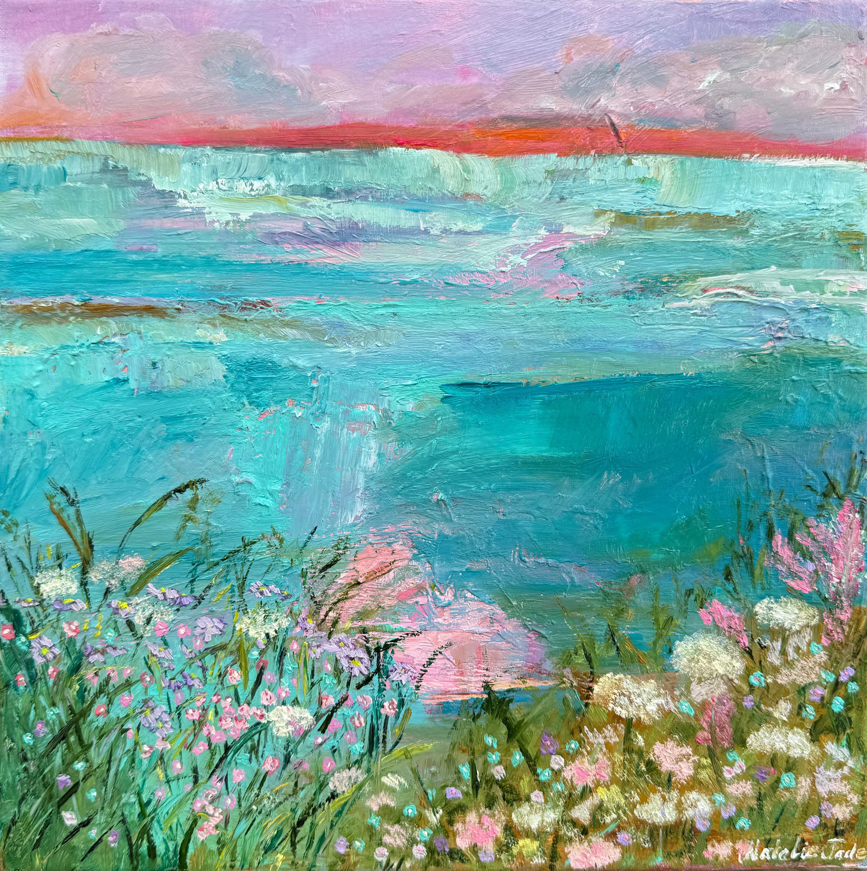 Flowers by the sea